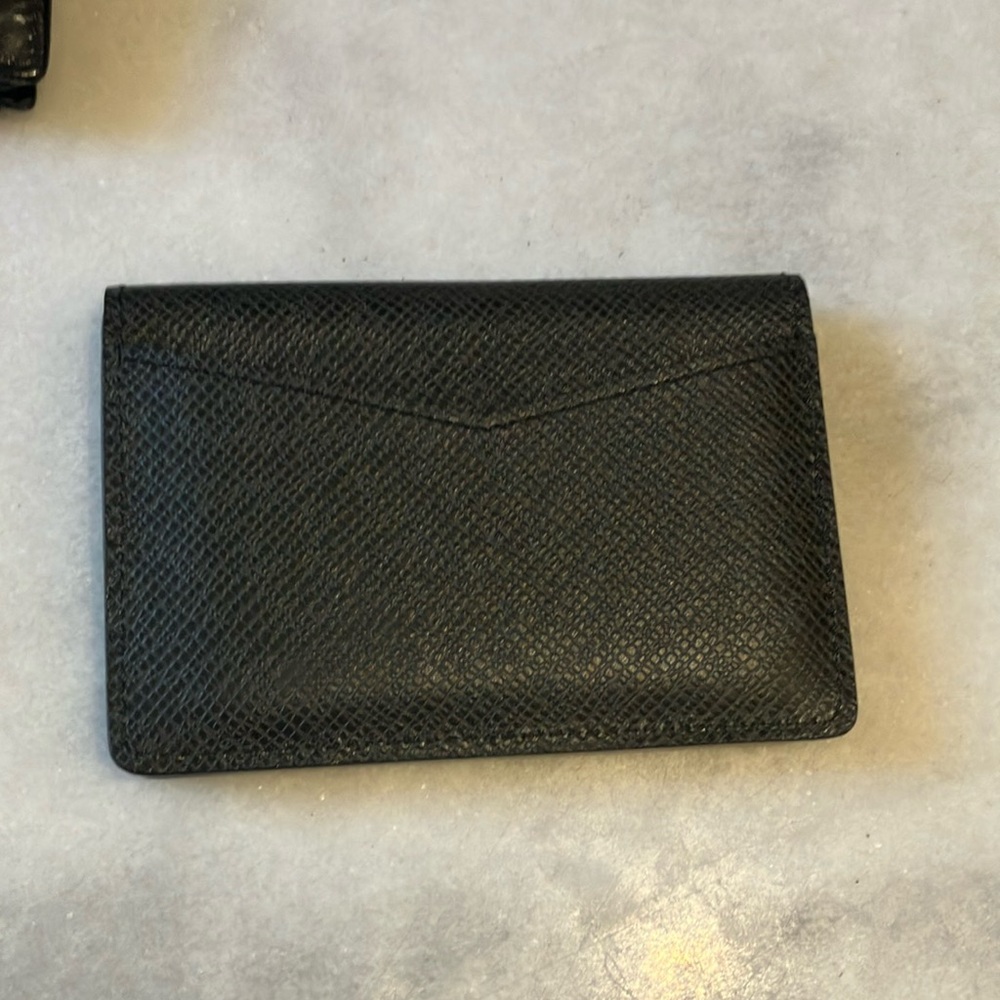 Louis Vuitton Black Leather Card Holder